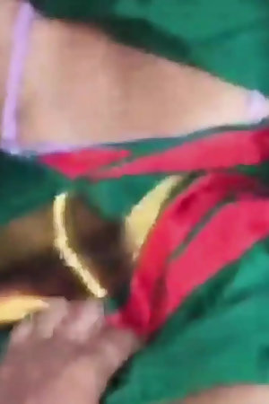 Village housewife with husband at night