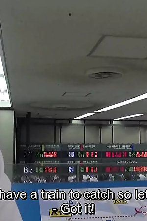 Japanese female employee tasked with breaking in a new lesbian