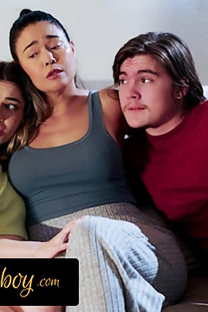 MOMMY'S BOY - MILF Dana Vespoli Soothes Scared Stepdaughter Demi Hawks & Stepson With FFM THREESOME