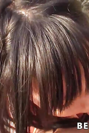 Sexy asian hoe Megumi Haruka blowing boner outside - hottest JAV!