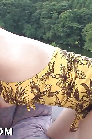 Incredible Asian 3 way outdoors with Yuri Sato - The greatest Asian xxx woman!