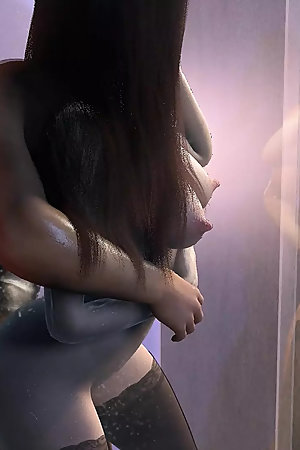 Pounding Sexy Asian Girl Standing In The Shower