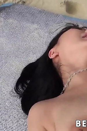 Haruka Megumi, a spectacular Asian woman, giving an awesome blowjob in a super-hot XXX scene.