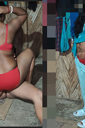 Desi hot village mallu bhabhi red painti with bra full Hard core with lover