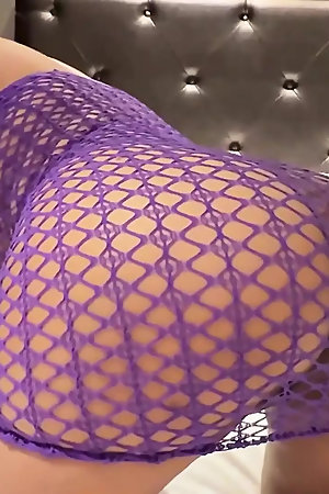 Vivi Starr Sexy Fishnet Lingerie Fit Check