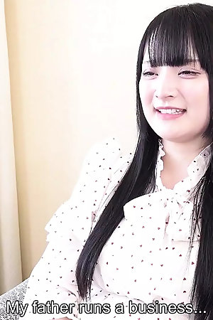 Rich Girl, Reika Kato, Gets Creampied in Her First Porn Scene Ever