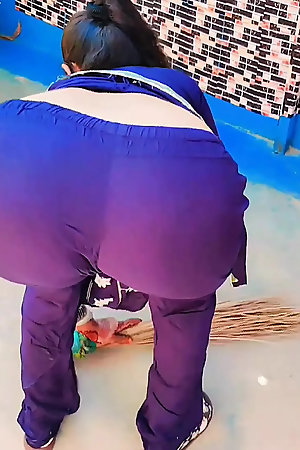 House Wife Floor Cleaning and Beautiful Show